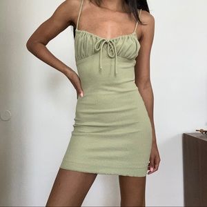 US2 Princess Polly green mini dress!